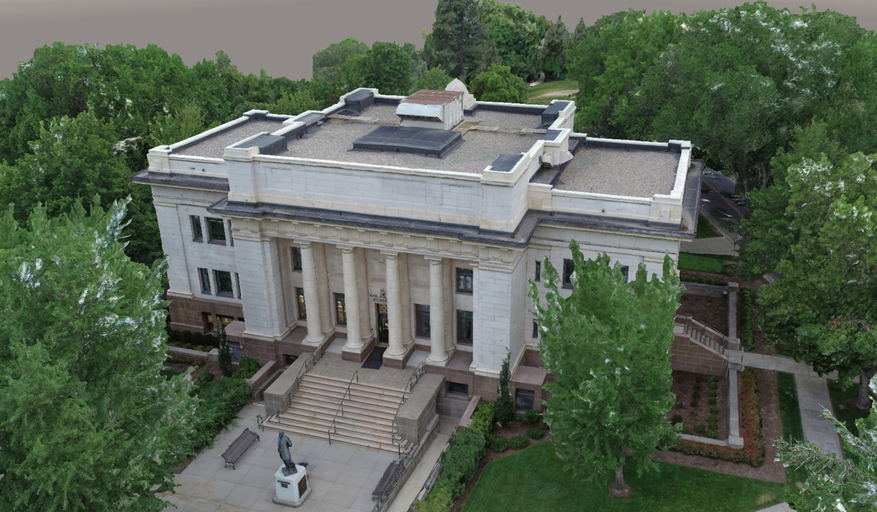 Digital render of the BYU Maeser Building